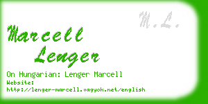 marcell lenger business card